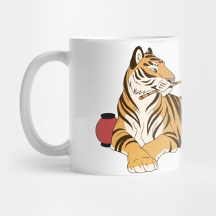 Lantern Tiger Mug